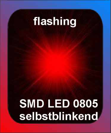 LED SMD 0805 red blinkend