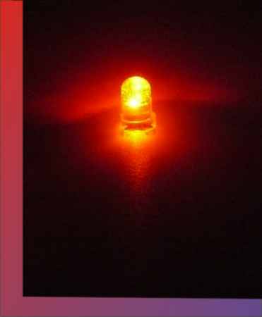 10 x LED 3mm ROT red blink flash