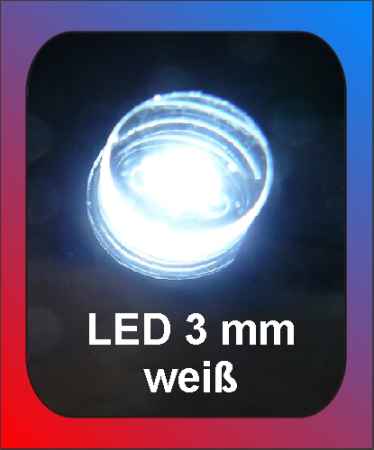 LED 3 mm weiß WB 1-2
