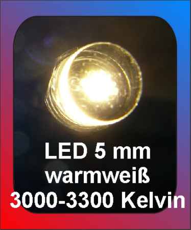 LED 5 mm warm weiß WP 3-1 WG