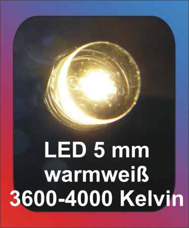 LED 5 mm warm weiß WP 5-1