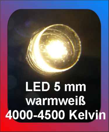 LED 5 mm warm weiß WP 7-1 WG