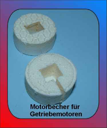 Motorbecher uni 30 x 30