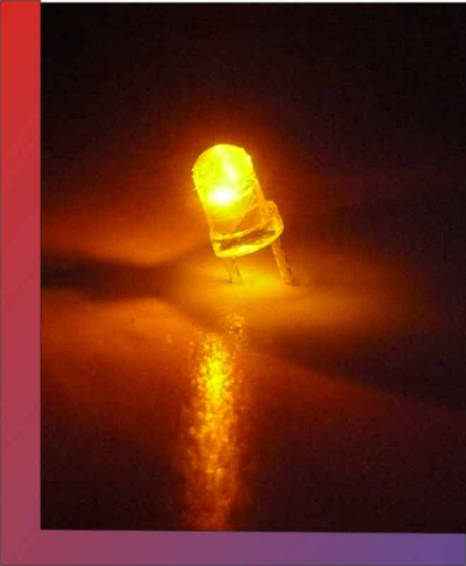 10 x LED 3mm GELB yellow flicker flacker flackern