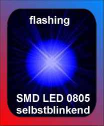LED SMD 0805 blue flashing