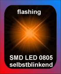 LED SMD 0805 orange flashing