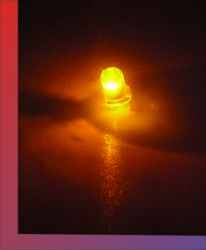 LED 3 mm orange Flachkopf