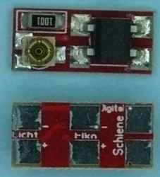 Waggonbeleuchtung Platine digital bestückt