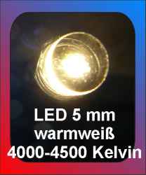 LED 5 mm warm weiß WP 6-1 WG